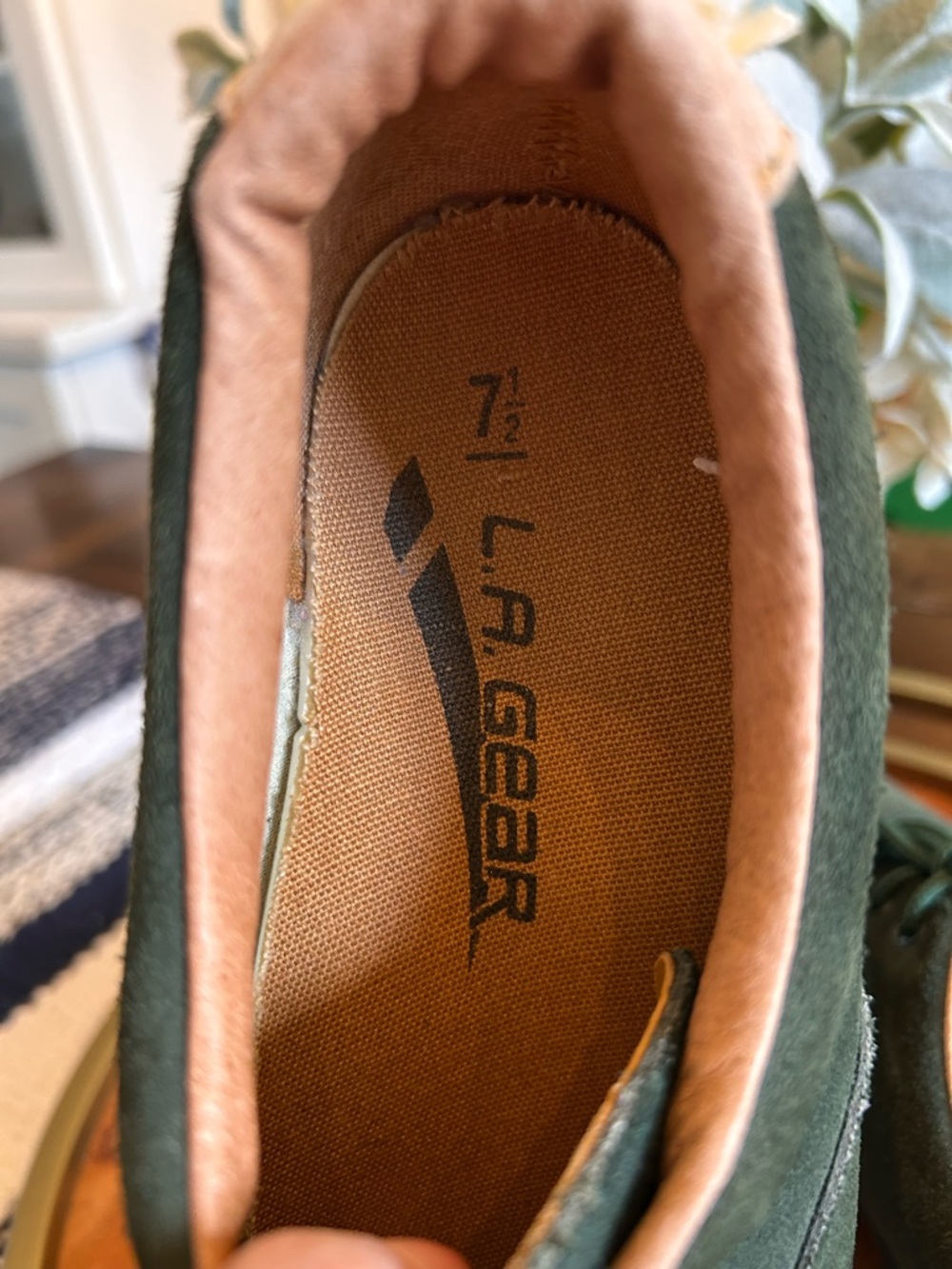 Vintage L.A. Gear Green Suede City Hikers - Picture 5 of 7